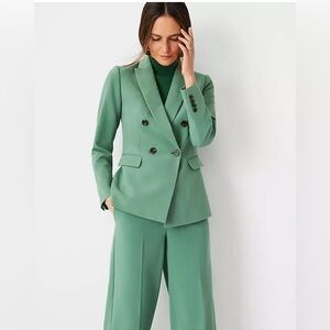 Ann Taylor Double Breasted Blazer and Wide Leg Pant